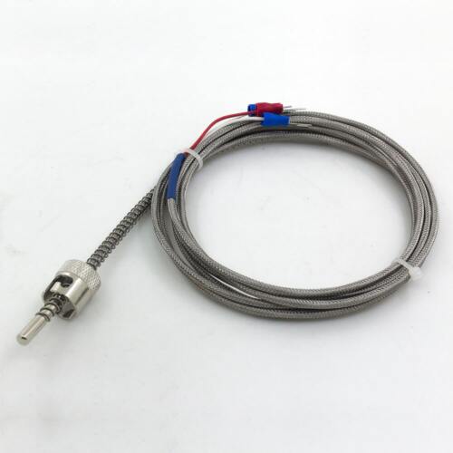 CNBTR Termocoppia Tipo K, Sonda In Metallo Con Cavo 1 Metro E Connettore Mini, 10 Pezzi, Range 0-700°C Per TM902C/TES1310, Isolamento In Vetroresina