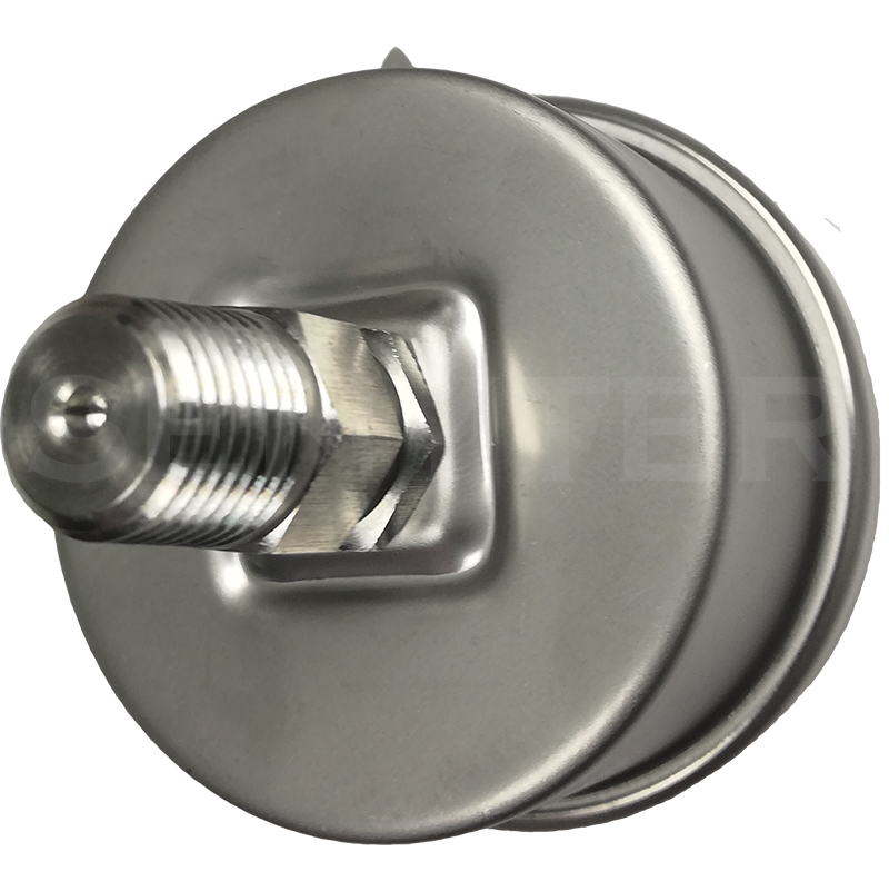 Manómetro TEMPRES Full Inox DN 2.0" Conexión 1/4" NPT M, Posterior en SS316 - Imagen 3