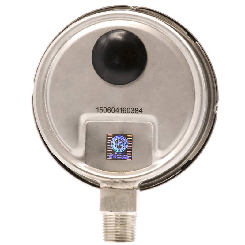 Manómetro ITEC Full Inox DN 4.0" Conexión 1/2" NPT M, Inferior en SS316 - Imagen 2