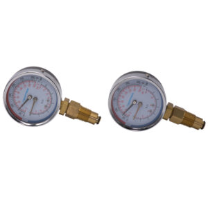 Termomanómetro DN 3" bulbo inferior Conexión 1/2" NPT M, Inferior en SS304