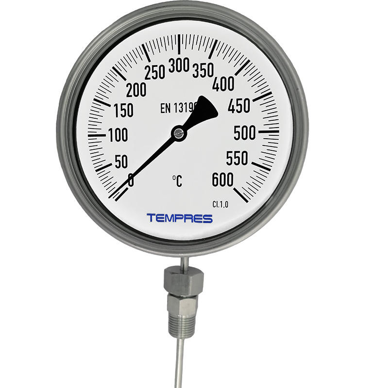 Termómetro bimetálico DN 4" - 5" - 6" Conexión 1/2' NPT HE DESLIZABLE Todo ángulo - Imagen 2