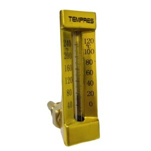 Termómetro Angular para Máquinas (Tipo V) 1/2" BSP M en Bronce