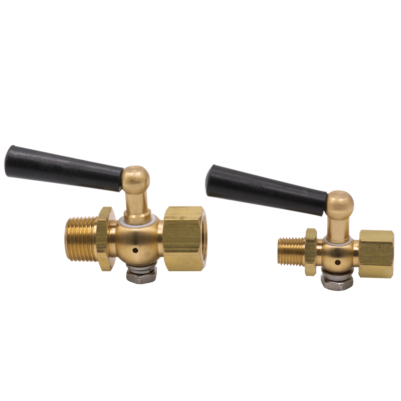 Válvula para manómetros en bronce Hi x He Conexión 1 1/2" NPT Hi x 1/2" NPT He Conexión 2 1/4" NPT Hi x 1/4" NPT He